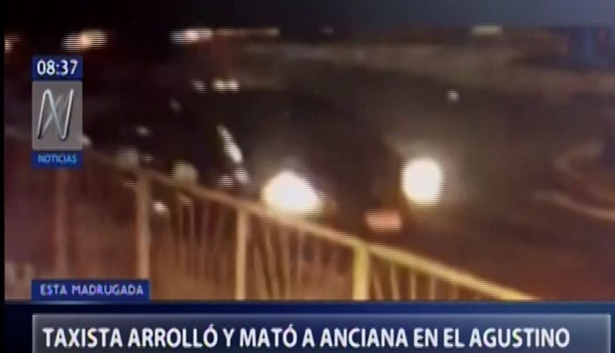 El conductor del vehículo y el pasajero fueron trasladados a la comisaría de El Agustino. (Capturas: Canal N)