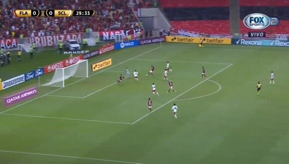 Flamengo se adelantó en el marcador tras gran proyección de Mauricio Isla. (Foto: Captura Fox Sports)