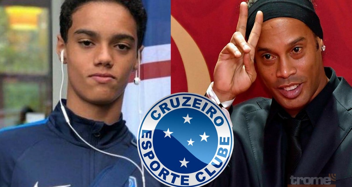 Hijo de Ronaldinho fue fichado por Cruzeiro cuando solo tiene 13 años