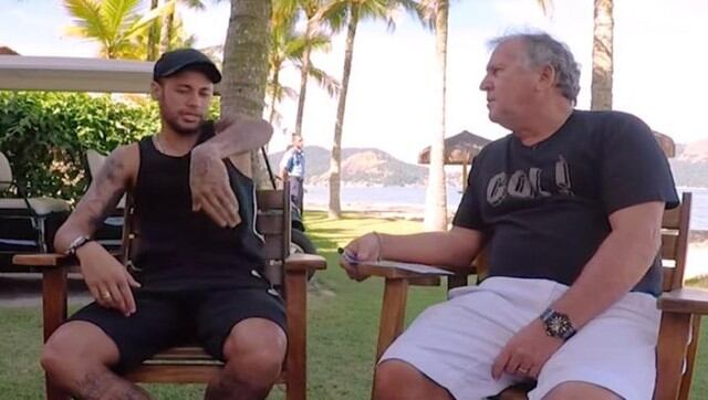 Neymar tuvo una charla importante con Zico antes de viajar a París