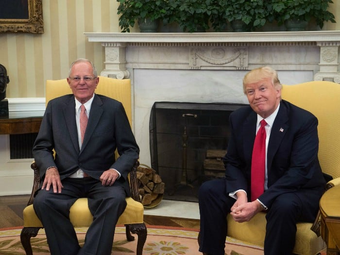 PPK se reunió con Donald Trump.