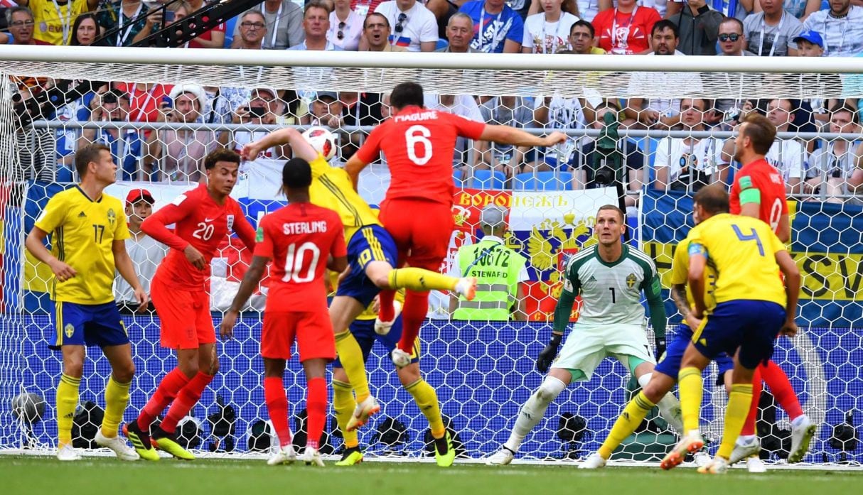 Gol de Maguire a Suecia por cuartos de final del Mundial Rusia 2018