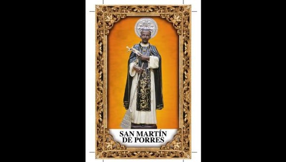 San Martín de Porres es nuestra última estampita bendecida.