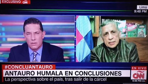 Fernando del Rincón cuestionó la propuesta de Antauro Humala para aplicar la pena de muerte en el Perú. (Foto: Captura CNN en Español)