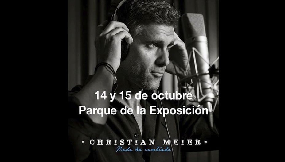 Christian Meier anunció una segunda fecha de conciertos en el Parque de la Exposición. (Fotos: Christian Meier/Facebook)