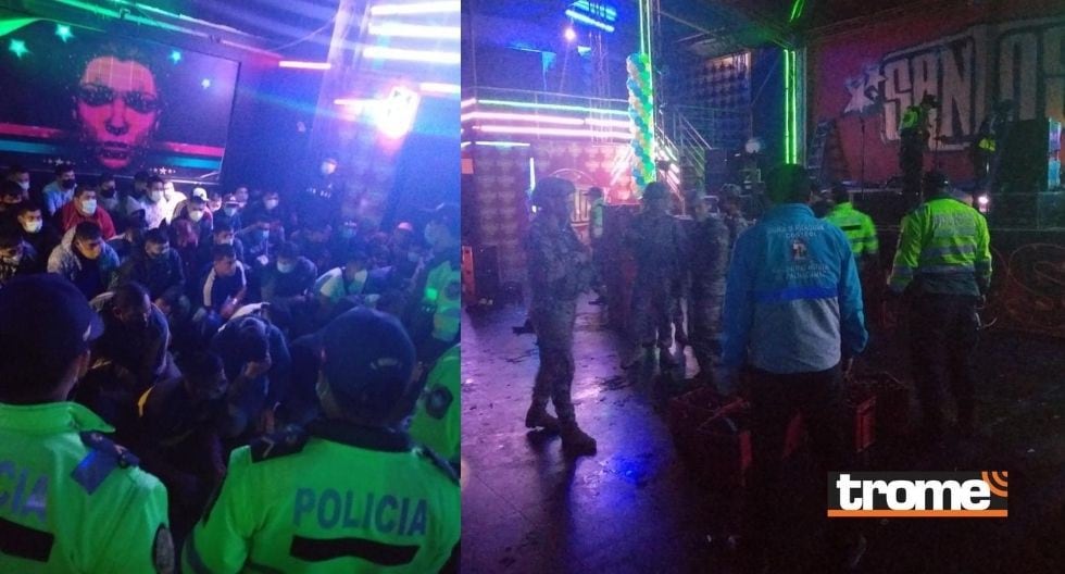 Fiesta Covid en Manchay fue intervenida por la Policía Nacional y el Ejército