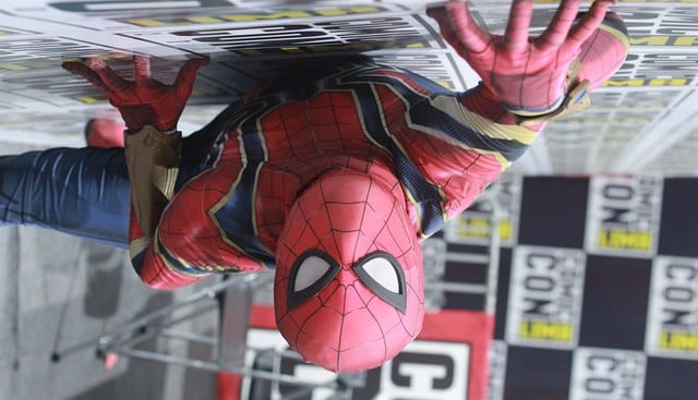 Fanáticos de Spider-Man interpretando a su personaje favorito. Fotos: Luis Carnero B.