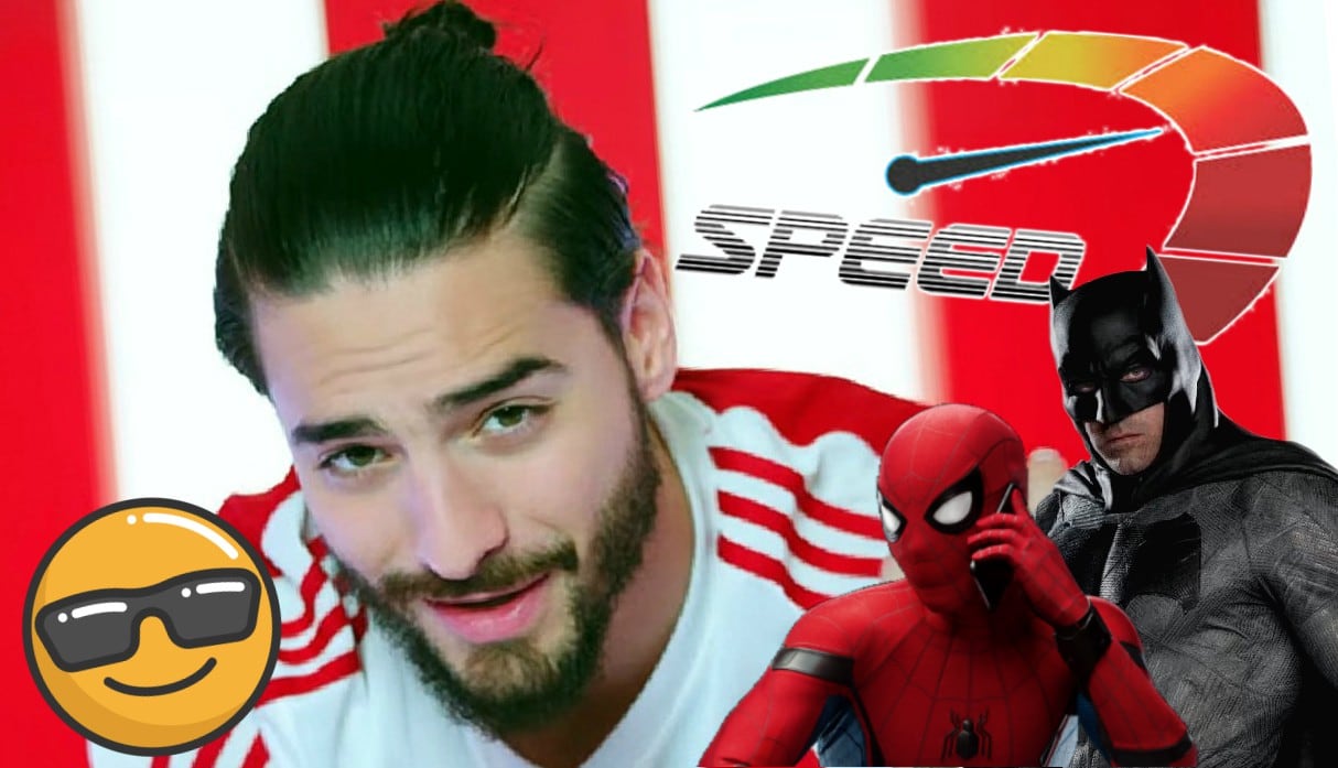 Instagram: ¡Maluma, ‘Batman’ y ‘Spider-Man’ se divierten a toda velocidad!