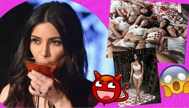 Kim Kardashian y sus demás hermanas salen en las piezas publicitarias de Calvin Klein. (Calvin Klein - Instagram)