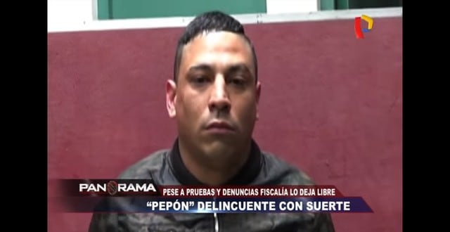 Delincuente 'Pepón' fue puesto en libertad tras ser denunciado por asaltar a 12 taxistas. (Fotos: Captura de video)