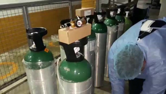 Huánuco: entregan 45 balones de oxígeno medicinal en Tingo María (Foto referencial).