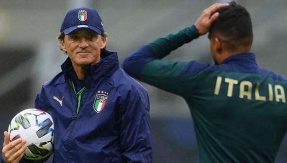 Roberto Mancini analizó el partido Argentina vs. Italia. (Foto: EFE)