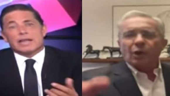 Fernando del Rincón y Álvaro Uribe tuvieron una tensa conversación. (CNN)