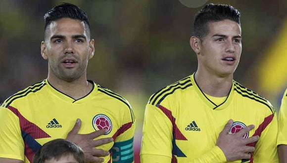 James Rodríguez y Radamel Falcao fueron parte de la última convocatoria de la Selección Colombia. (Foto: EFE)