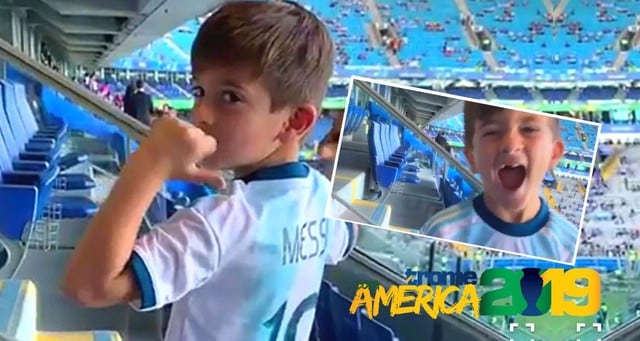 Así vivieron los hijos de Lionel Messi la clasificación de Argentina a cuartos de la Copa América.