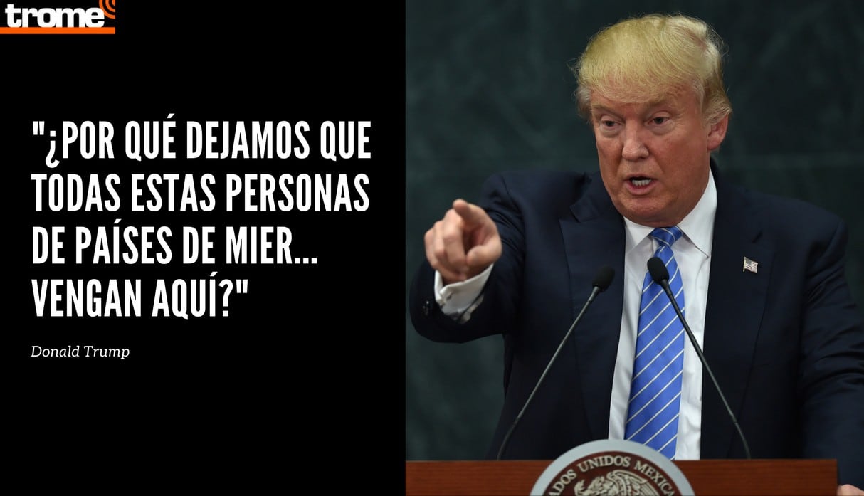 El senador demócrata Dick Durbin confirmó que Donald Trump calificó como "países de mier.." a varios países como El Salvador, Haití y otras naciones africanas en el transcurso de una reunión. Composición: Trome