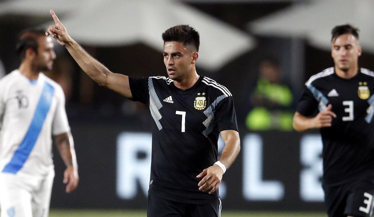 Pity Martínez debutó con gol en el Argentina vs Guatemala en amistoso internacional en Los Ángeles