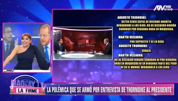 Magaly defiende a Augusto Thornndike