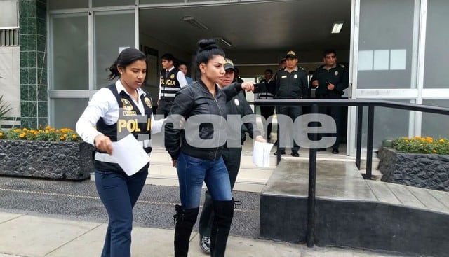 Diana Sánchez fue detenida por agredir a su esposo. Foto: Mónica Rochabrum / Trome