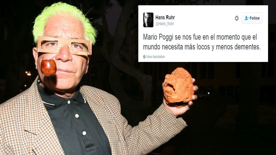 ¡Mario Poggi murió! Twitter está de luto (Foto: Trome/Twitter)