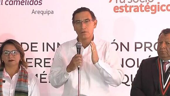 Martín Vizcarra aseguró que el Gobierno hará prevalecer los intereses del Perú ante la demanda de Odebrecht. (Difusión)