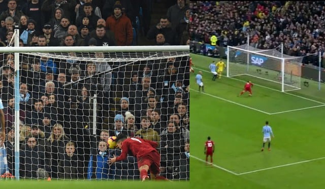 Manchester City vs Liverpool: Gol Firmino (Fuente: Premier League)