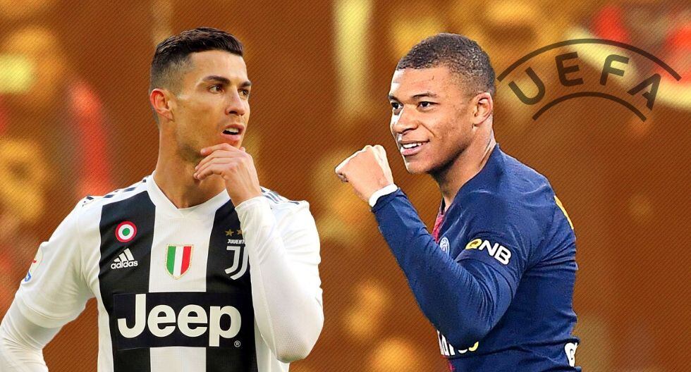 Cristiano Ronaldo y Kylian Mbappé los extremos del once de la UEFA