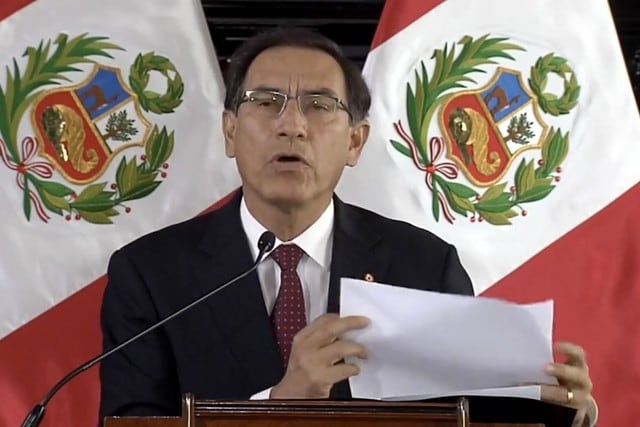 El presidente Martín Vizcarra brindó una conferencia de prensa para informar sobre su decisión de pedir pleno extraordinario para remover a todo el CNM. (DIfusión)