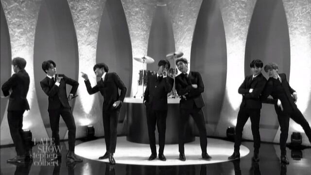 BTS rinde tributo a The Beatles en su debut en “The Late Show” de Stephen Colbert (Foto: Captura de pantalla)