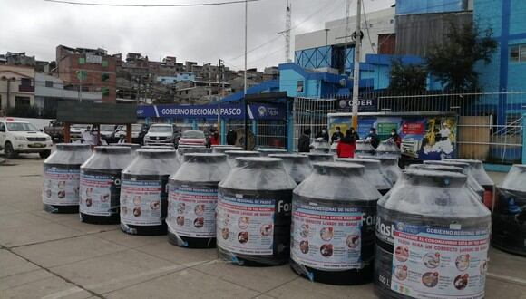 Pasco: Instalarán 7 tanques cisterna para abastecer de agua a todo un asentamiento humano. (Foto: Gobierno Regional de Pasco)
