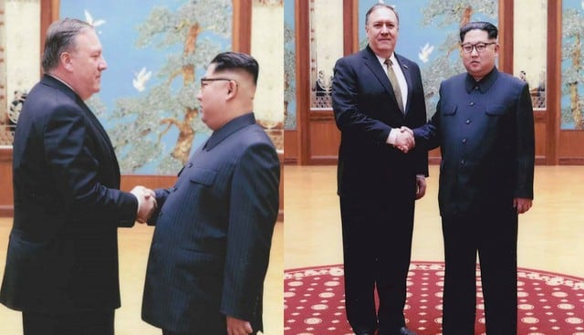 Kim Jong-un y Mike Pompeo se reunieron. (Fotos: @whitehouse)