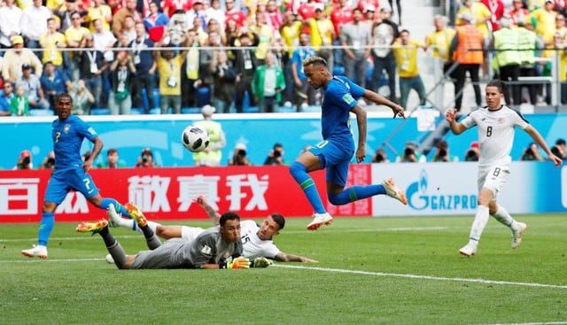 Gol de Neymar a Costa Rica por el Mundial Rusia 2018