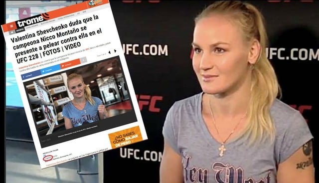 Valentina Shevchenko había comentado sus dudas sobre la presencia de Nicco Montaño en el UFC 228. (Redes sociales)
