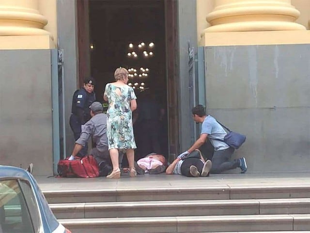 Tiroteo en una catedral de Brasil deja al menos cuatro personas muertas y varios heridos (Foto: Twitter)