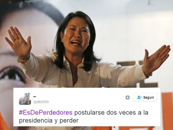 Usuarios de Twitter ironizan con las declaraciones de Keiko Fujimori.