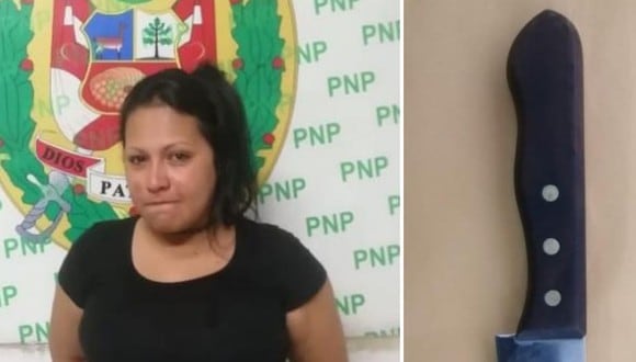 Keila Josefina Linares Briceño  fue detenida tras ser acusada de atacar a un compatriota. (Policía Nacional)