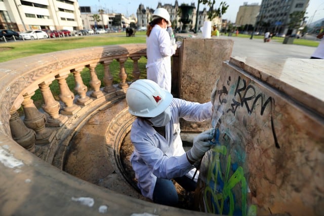 Monumentos vandalizados en todo Lima cuestan dinero a todos los limeños.