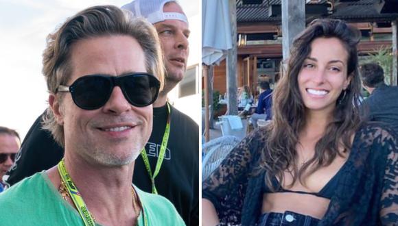 Brad Pitt e Inés de Ramón recibieron juntos el 2023 en las playas Cabo San Lucas, Baja California, México. (Fotos: AFP | Instagram Inés de Ramón).