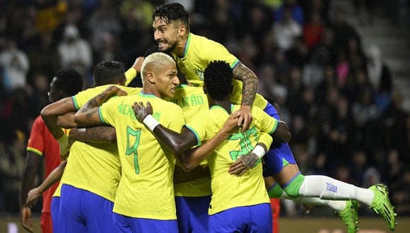 Brasil goleó 3-0 a Ghana en amistoso previo al Mundial | Foto: AFP