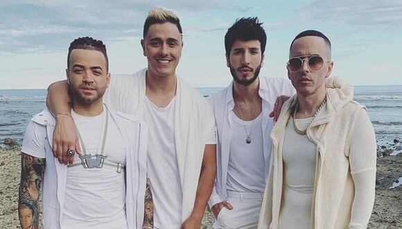 Nacho, Sebastián Yatra, Yandel y Joey Montana se unen para lanzar el tema “Ya no más”. (Foto: @2wolvesfilms)