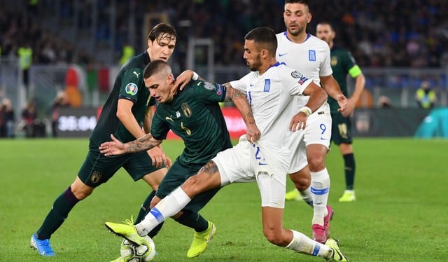 Italia vs. Grecia Juegan por las Eliminatorias Eurocopa 2020