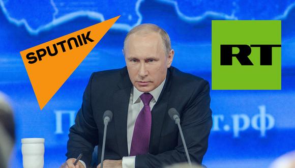 Russia Today y Sputnik son restringidas por diversas redes sociales. | Foto: Composición Trome