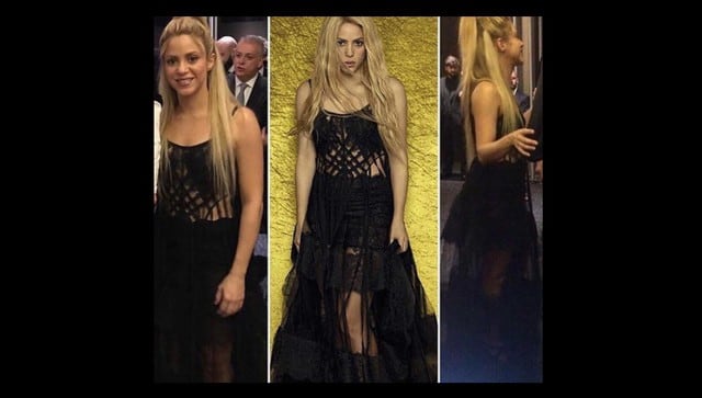 Shakira fue criticada por lucir look repetido en la boda de Lionel Messi y Antonella Roccuzo. (Fotos: Instagram)