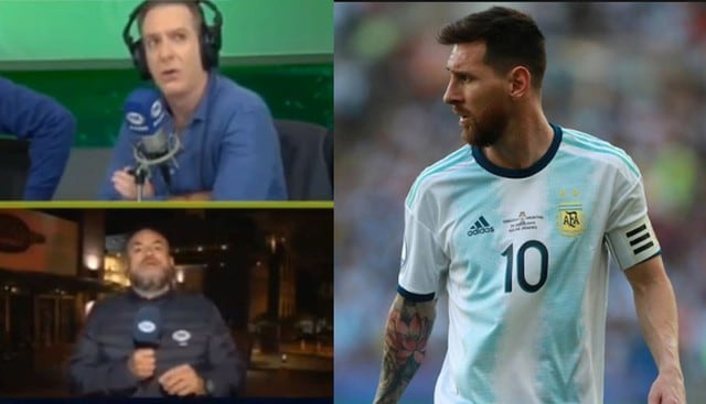 Peter Arévalo discutió con Eddie Fleischman por Lionel Messi.