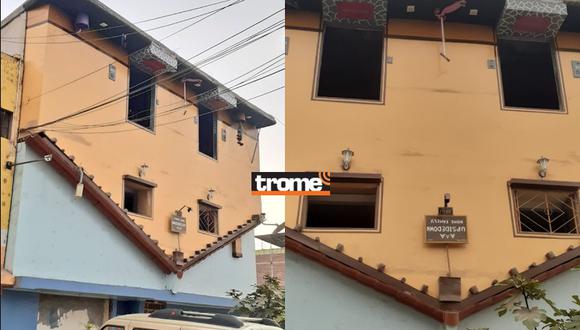La fachada de una casa luce invertida o 'al revés' sorprende a muchos peruanos y se hizo 'viral'. ¿En qué parte de Lima se ubica?. (I. Medina / Compos. Trome / @avecesjohn).