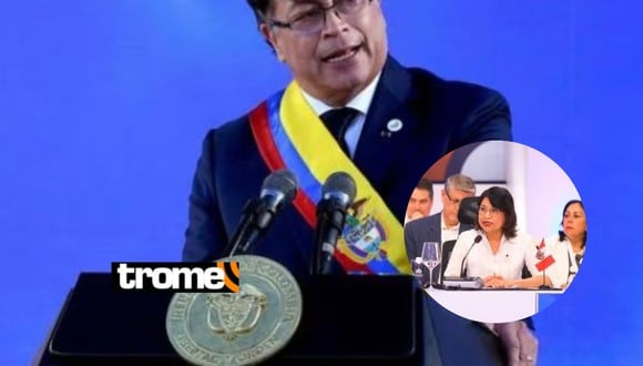 El presidente de Colombia aseguró que Pedro Castillo "fue sacado por un golpe’. Foto: composición Trome