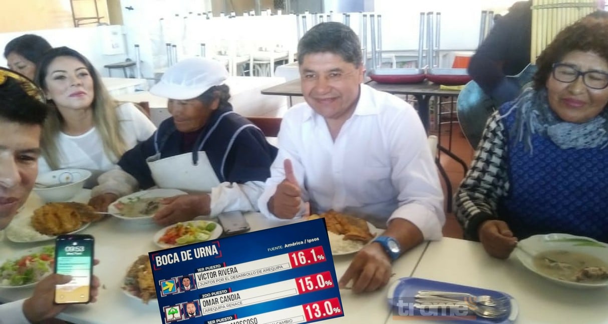 Víctor Hugo Rivera a la espera que el 'VAR' de las Elecciones  2018 le diga que ya es alcalde de Arequipa.