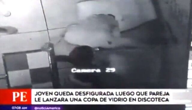 Las cámaras de seguridad registraron el momento del ataque, en Villa María del Triunfo. (Capturas: América Noticias)