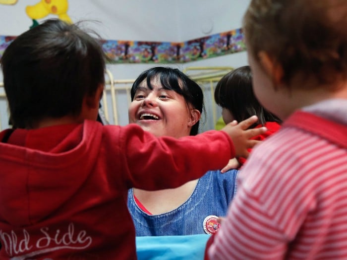 Noelia Garella es una de las pocas profesoras con síndrome de Down en el mundo.