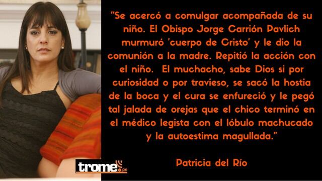 Patricia del Río y su contundente opinión sobre el castigo físico a los niños.